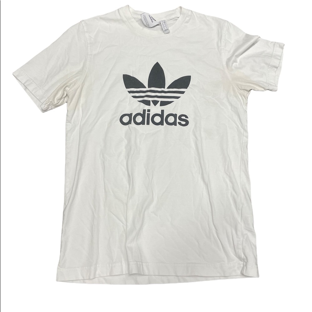 White adidas t shirt